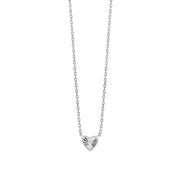Mabina Girocollo in argento con catena forzatina e cuore 553904